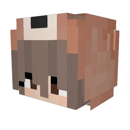 DreameSmokee Minecraft avatar head, 3D render