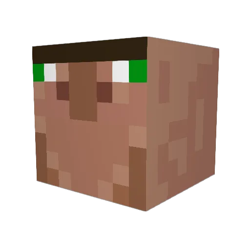 DreamedRumble83 Minecraft avatar head, 3D render