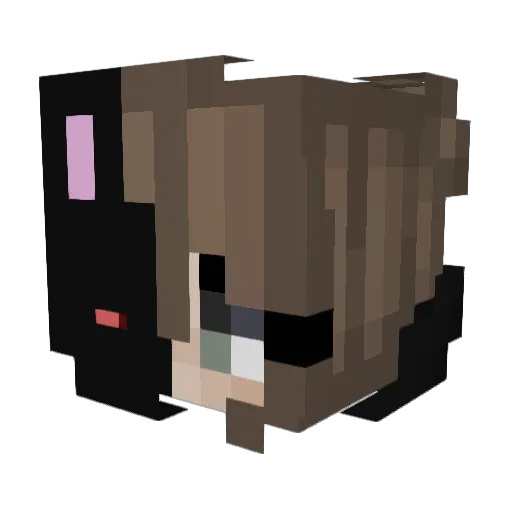 DreamedYT Minecraft avatar head, 3D render