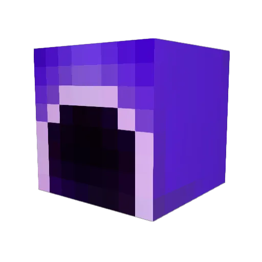 Dreamel Minecraft avatar head, 3D render