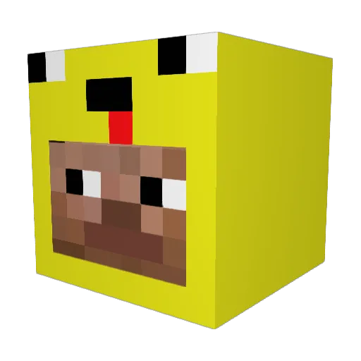 Dreamer2423 Minecraft avatar head, 3D render