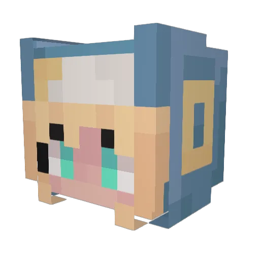 Dreamer4218 Minecraft avatar head, 3D render