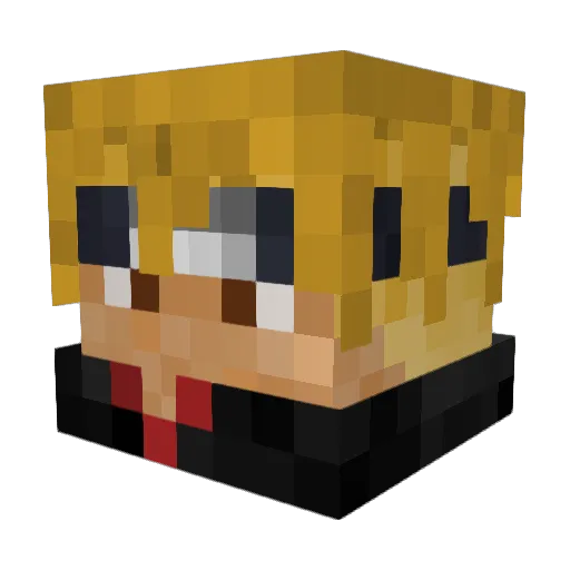 DreamerAP Minecraft avatar head, 3D render
