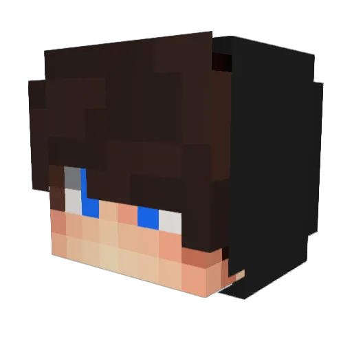 DreamerBR Minecraft avatar head, 3D render
