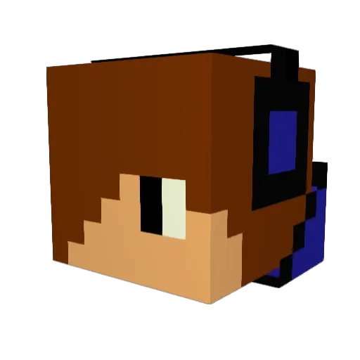 DreamerDancer912 Minecraft avatar head, 3D render