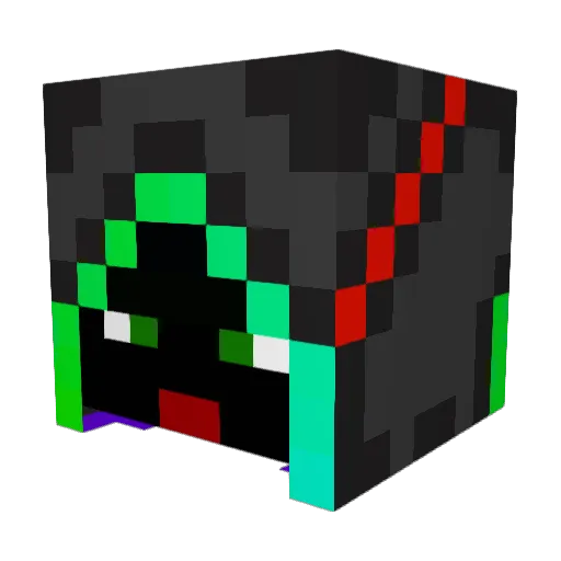 DreamerFae Minecraft avatar head, 3D render