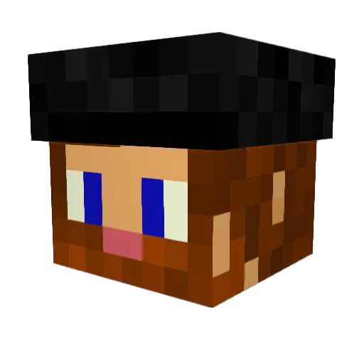 DreamerIL Minecraft avatar head, 3D render