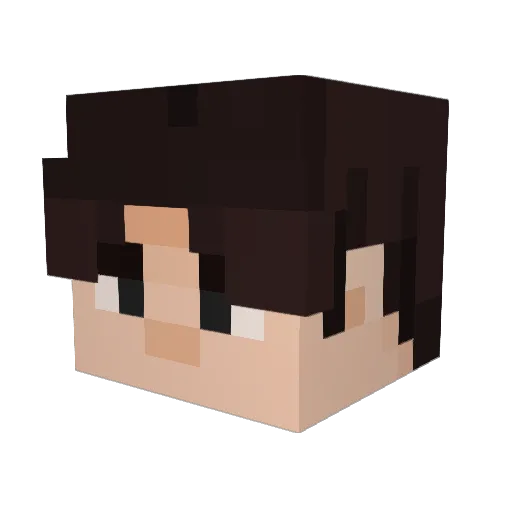 Dreamerk_ Minecraft avatar head, 3D render