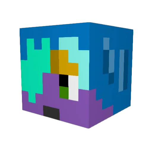 DreamerofStorms Minecraft avatar head, 3D render
