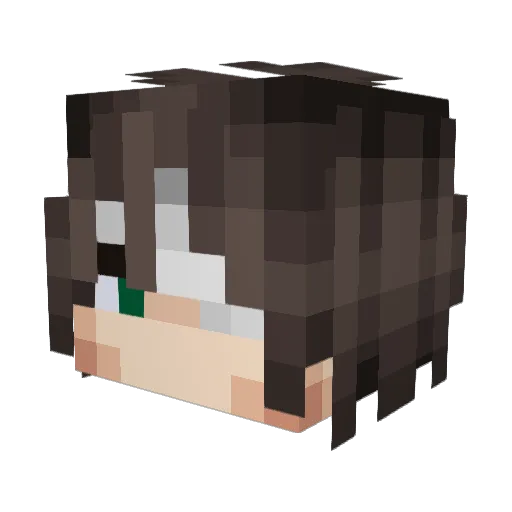 Dreamflexify Minecraft avatar head, 3D render