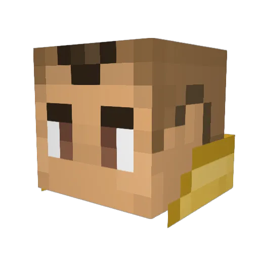 DreamingDraig Minecraft avatar head, 3D render