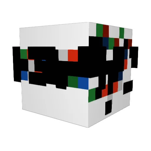 DreamingVine Minecraft avatar head, 3D render