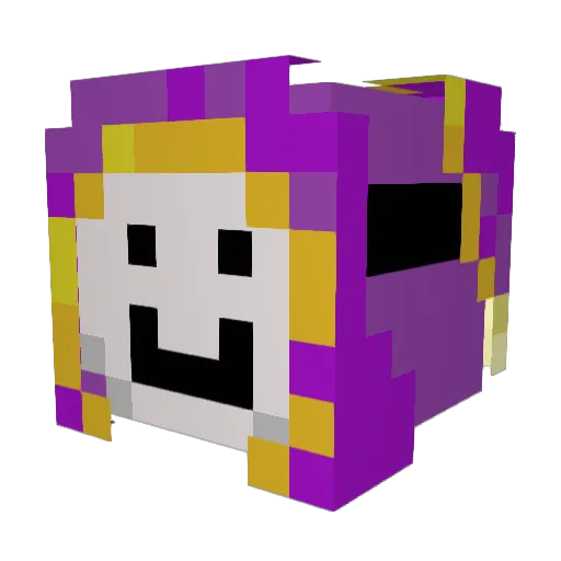 Dreamllama_ Minecraft avatar head, 3D render