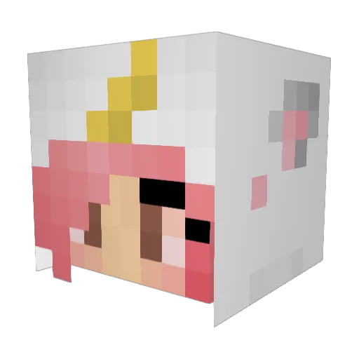Dreammaison Minecraft avatar head, 3D render