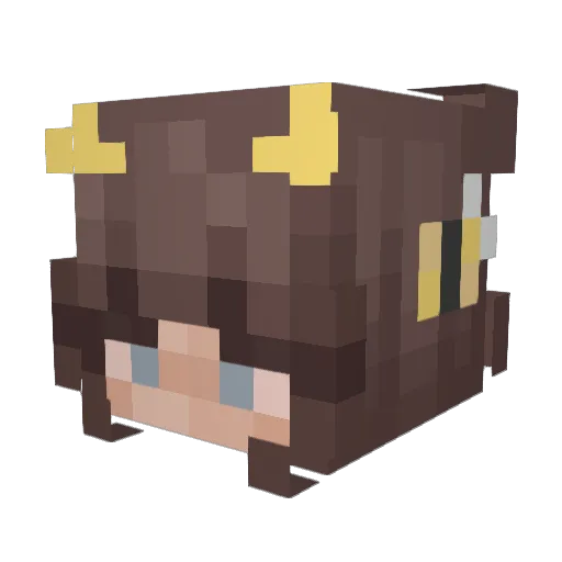 DreamofHope Minecraft avatar head, 3D render
