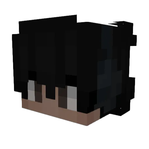 Dreampistole Minecraft avatar head, 3D render