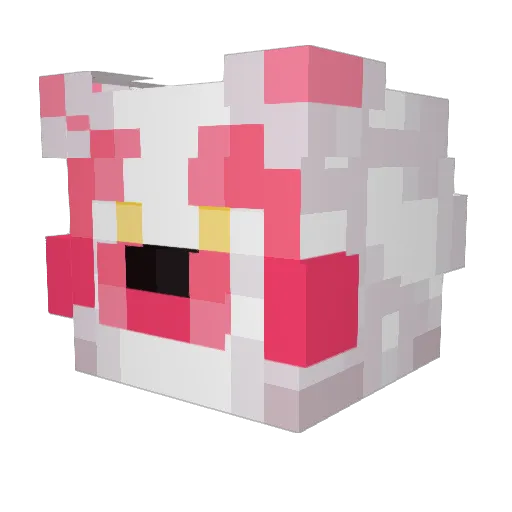 Dreamworld4 Minecraft avatar head, 3D render