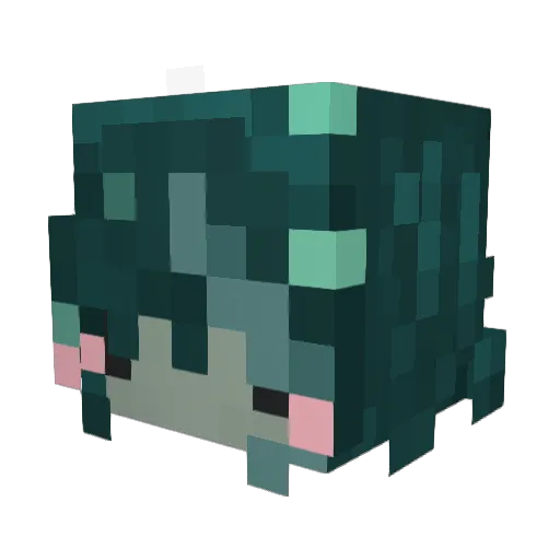 DreamyDamsel Minecraft avatar head, 3D render