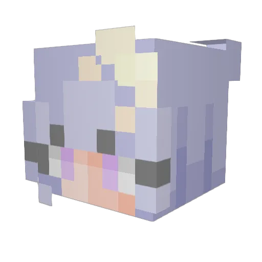 DreamyEcho Minecraft avatar head, 3D render