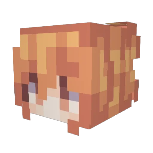 DreamyJazzy Minecraft avatar head, 3D render