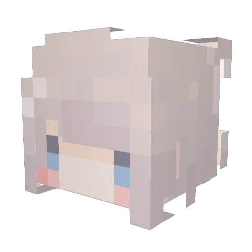 DreamyNewt Minecraft avatar head, 3D render