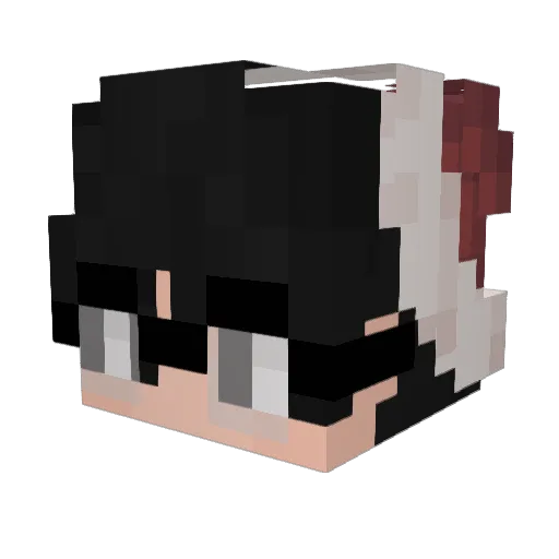 DreamyPepper Minecraft avatar head, 3D render