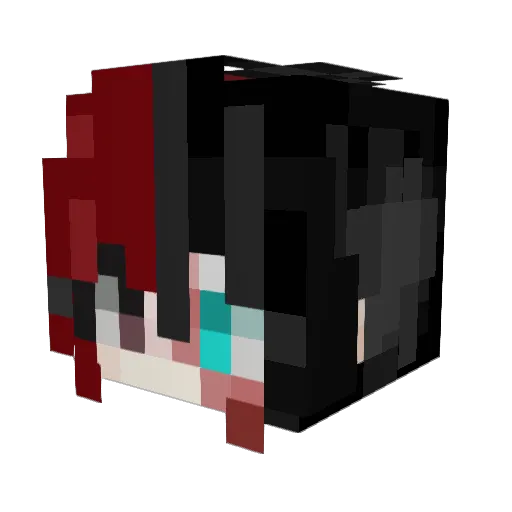 Dreamy_Wolf Minecraft avatar head, 3D render