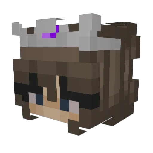 Dreamyy Minecraft avatar head, 3D render