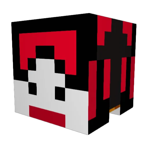 DreamzDot Minecraft avatar head, 3D render