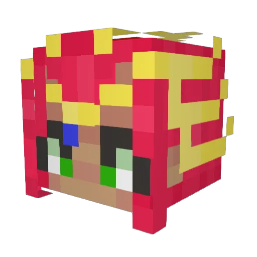 Dreamzone12 Minecraft avatar head, 3D render
