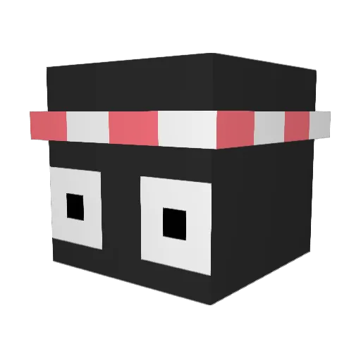 Dreap Minecraft avatar head, 3D render
