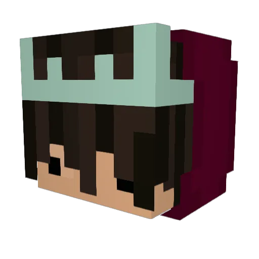 Dreckssau Minecraft avatar head, 3D render