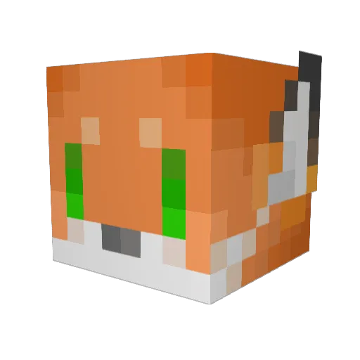 DredBaron Minecraft avatar head, 3D render