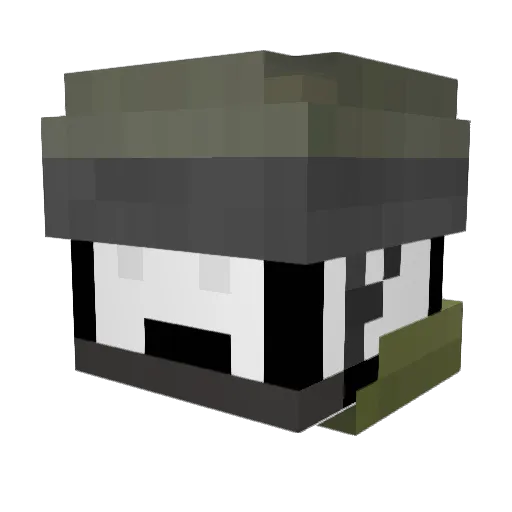 Dreddo4u Minecraft avatar head, 3D render