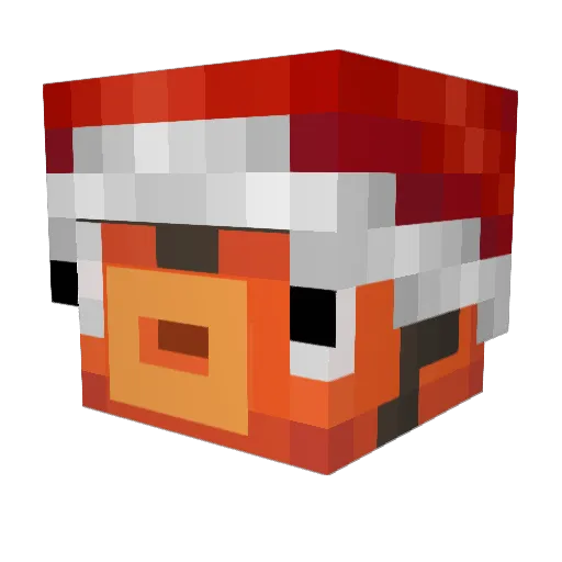 Drede20 Minecraft avatar head, 3D render