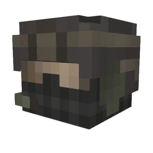 DredgenAce Minecraft avatar head, 3D render
