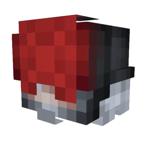 Dredgen_Blue Minecraft avatar head, 3D render