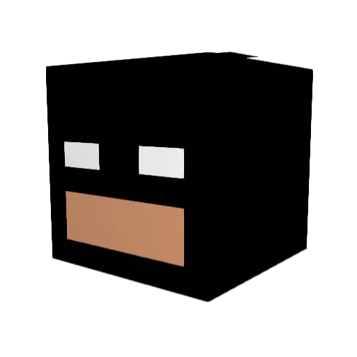Dredi_ Minecraft avatar head, 3D render
