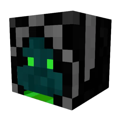 Dredile Minecraft avatar head, 3D render