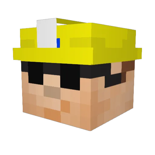 DrednawXIII Minecraft avatar head, 3D render