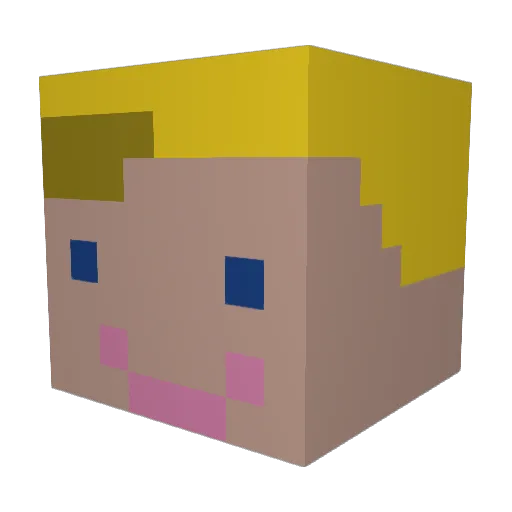 DredoesYT Minecraft avatar head, 3D render