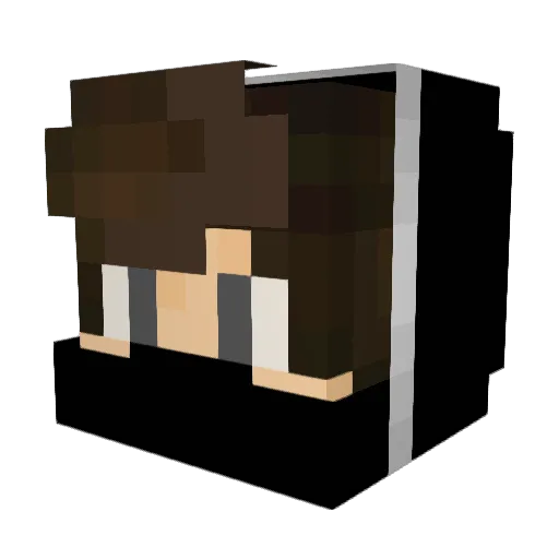 Dreeew_ Minecraft avatar head, 3D render