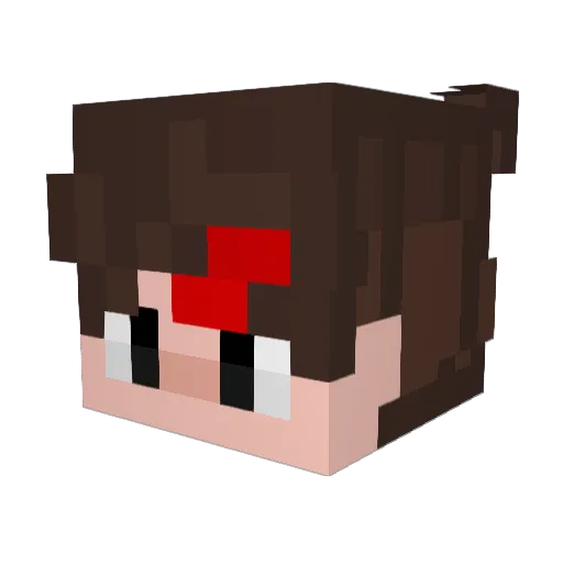 DreeiPNG Minecraft avatar head, 3D render