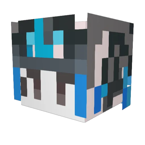 Dreemurr0 Minecraft avatar head, 3D render