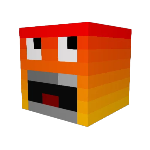 Dreemzz Minecraft avatar head, 3D render