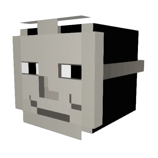 DreepixZ Minecraft avatar head, 3D render
