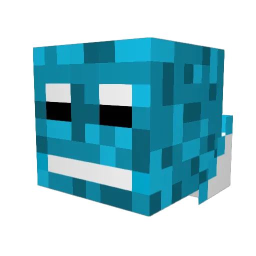 Dreesbernd Minecraft avatar head, 3D render