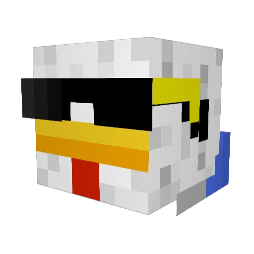 DreezyFreezy Minecraft avatar head, 3D render