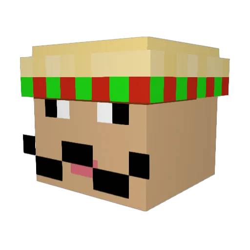 DreezyXD Minecraft avatar head, 3D render