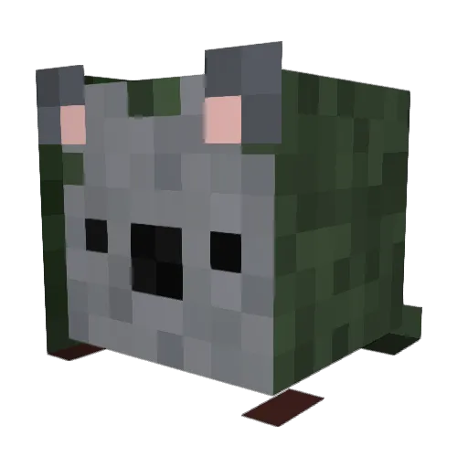 DregMule Minecraft avatar head, 3D render